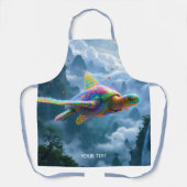 Fantasy Niedlich Flying Rainbow Turtle Schürze (Vorderseite)