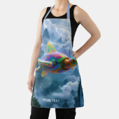 Fantasy Niedlich Flying Rainbow Turtle Schürze (InSitu)