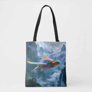 Fantasy Niedlich Flying Rainbow Turtle Tasche
