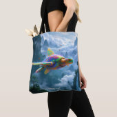 Fantasy Niedlich Flying Rainbow Turtle Tasche (Von Nahem)