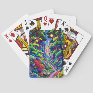 Fantasy Niedlich Forest and City Spielkarten