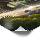 Fantasy Niedlich Forest Turtle Blume Poster (Ecke)