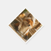 Fantasy Niedlich Fox im Wellness-Center Serviette (Ecke)