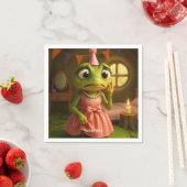 Fantasy Niedlich Frog Girl Party Serviette (Beispiel)