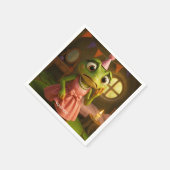 Fantasy Niedlich Frog Girl Party Serviette (Ecke)