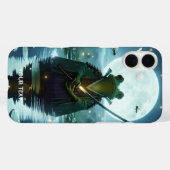 Fantasy Niedlich Frog Samurai Katana Case-Mate iPhone Hülle (Rückseite (Horizontal))