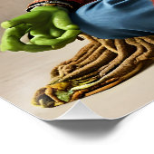 Fantasy Niedlich Frog treibt Meditation ab Poster (Ecke)