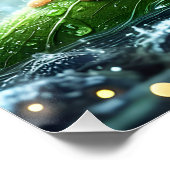 Fantasy Niedlich Frosch Leaf Umbrella Poster (Ecke)