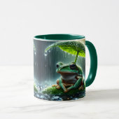 Fantasy Niedlich Frosch Leaf Umbrella Tasse (VorderseiteRechts)