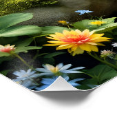 Fantasy Niedlich Froschwald Poster (Ecke)