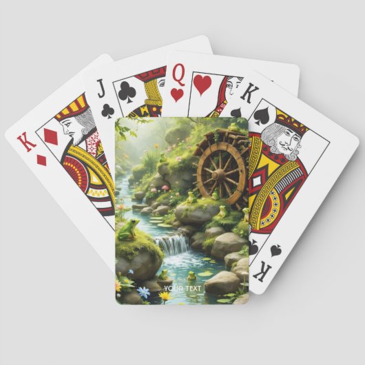 Fantasy Niedlich Froschwald Spielkarten (Rückseite)