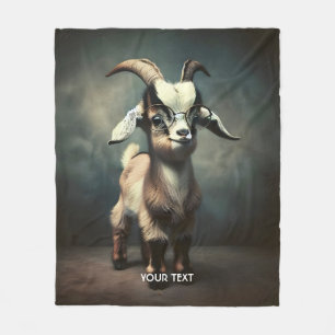 Fantasy Niedlich Funny Baby Goat Fleecedecke
