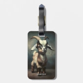 Fantasy Niedlich Funny Baby Goat Gepäckanhänger (Rückseite vertikal)