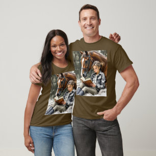 Fantasy Niedlich Garden Horse Girl T-Shirt