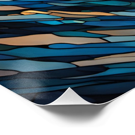 Fantasy Niedlich gestanztes Glas Surfer Poster (Ecke)