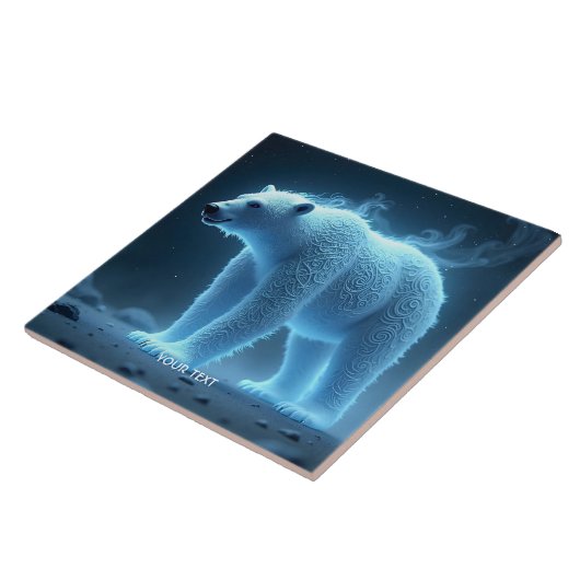 Fantasy Niedlich Ghoful Polar Bär Fliese (Seite)