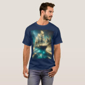Fantasy Niedlich Ghost Sea Ship T-Shirt (Vorne ganz)