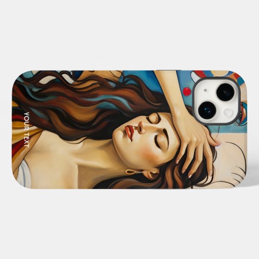 Fantasy Niedlich Girl Cubist Style Case-Mate iPhone Hülle (Rückseite (Horizontal))