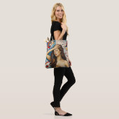 Fantasy Niedlich Girl Cubist Style Tasche (Am Model)