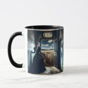 Fantasy Niedlich Girl Exit Korridor Tasse