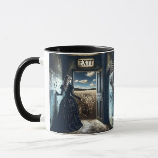Fantasy Niedlich Girl Exit Korridor Tasse (Links)