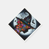 Fantasy Niedlich Girl Hexe Halloween Serviette (Ecke)