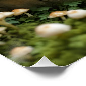 Fantasy Niedlich Girl Mushrooms Lantern Poster (Ecke)