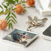 Fantasy Niedlich Girl Octopus Sea Schlüsselanhänger (Seite)