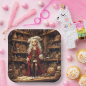 Fantasy Niedlich Girl Pirate Hat Pappteller (Party)