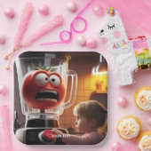 Fantasy Niedlich Girl Tomato Blender Pappteller (Party)