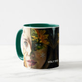 Fantasy Niedlich Girl Tree Landschaft Tasse (Vorderseite Links)
