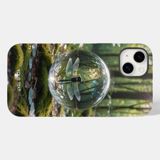 Fantasy Niedlich Glass Sphere Dragonfly Case-Mate iPhone Hülle (Rückseite (Horizontal))
