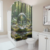 Fantasy Niedlich Glass Sphere Dragonfly Duschvorhang (Beispiel)