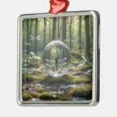 Fantasy Niedlich Glass Sphere Dragonfly Ornament Aus Metall (Links)