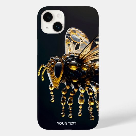 Fantasy Niedlich Glass Yellow Black Bee Case-Mate iPhone Hülle (Rückseite)