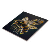 Fantasy Niedlich Glass Yellow Black Bee Fliese (Seite)