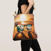 Fantasy Niedlich Glasses Sunset Beach Tasche (Von Nahem)