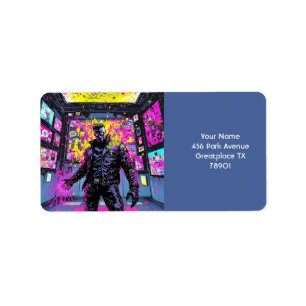 Fantasy Niedlich Glitch In der Galerie Al Porto Adressaufkleber