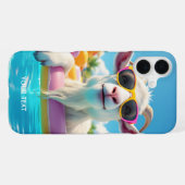 Fantasy Niedlich Goat Float Brille iPhone Hülle (Rückseite (Horizontal))