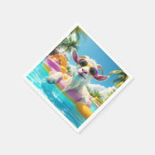 Fantasy Niedlich Goat Float Brille Serviette (Ecke)