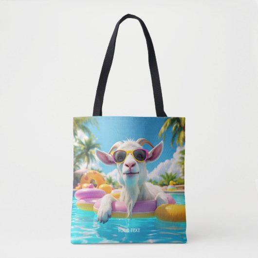 Fantasy Niedlich Goat Float Brille Tasche (Vorderseite)