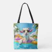 Fantasy Niedlich Goat Float Brille Tasche (Rückseite)