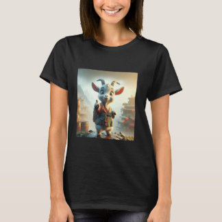 Fantasy Niedlich Goat Gesture Street T-Shirt