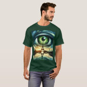 Fantasy Niedlich Green Eyes Paris T-Shirt (Vorne ganz)