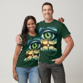 Fantasy Niedlich Green Eyes Paris T-Shirt (Unisex)