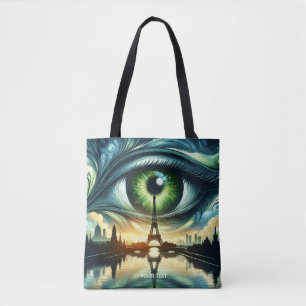 Fantasy Niedlich Green Eyes Paris Tasche