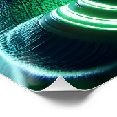 Fantasy Niedlich Green Super Lamb Poster (Ecke)