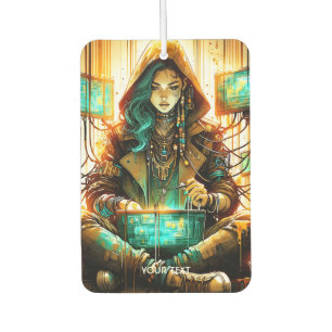 Fantasy Niedlich Green Weibchen Cyber Autolufterfrischer