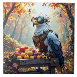 Fantasy Niedlich Griffin Farmstand Tree Fliese