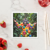 Fantasy Niedlich Happy Colorful Monkey Serviette (Beispiel)